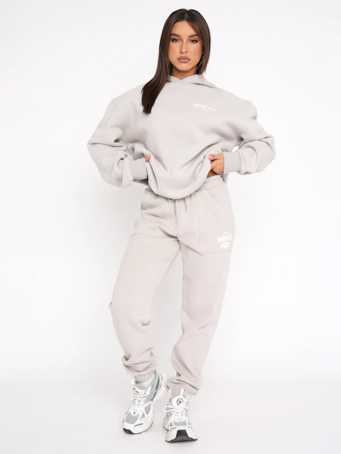 Ensemble Jogging Femme Coton Oversize Sweat à Capuche Pantalon