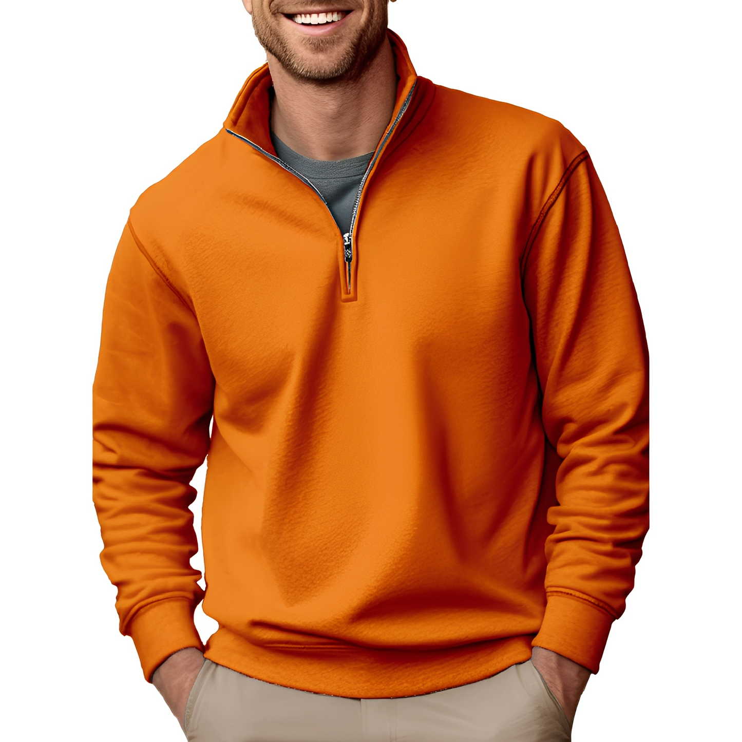 Pull Homme Zippé Classe et Confortable pour Tous les Jours