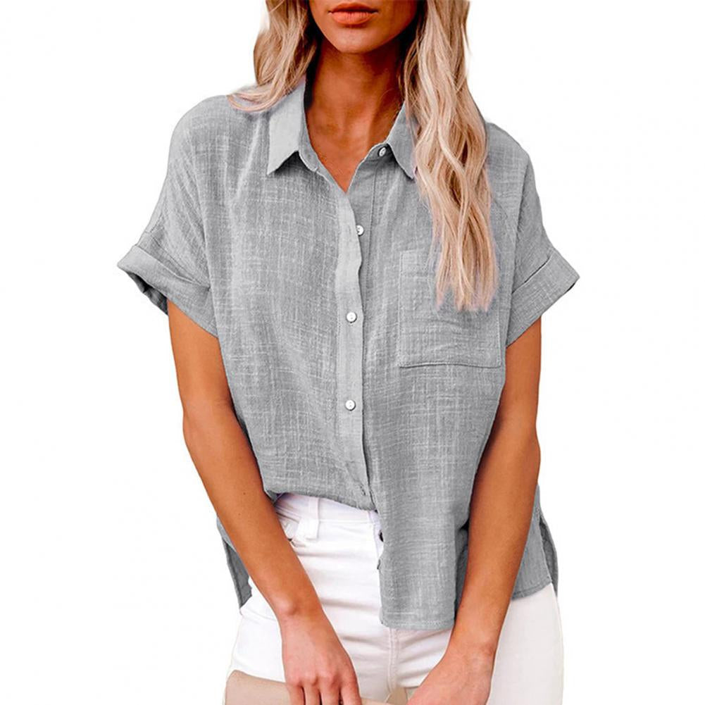 Blouse Femme Manches Longues en Soie Léger Été