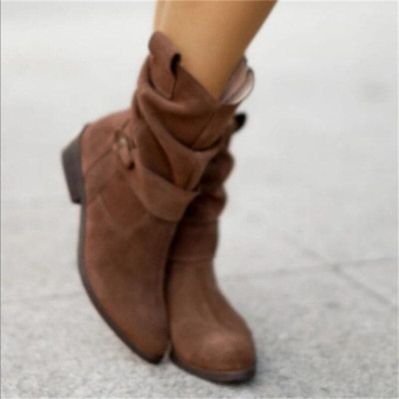 Bottines Femmes Élégantes en Cuir Italien Haut de Gamme