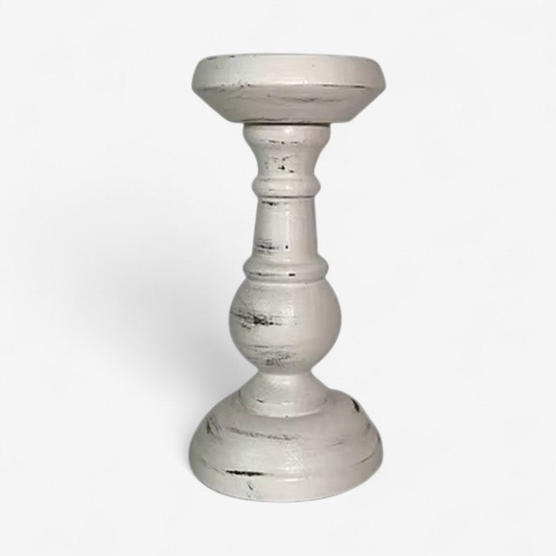 Bougeoir Bois Massif Design Rustique