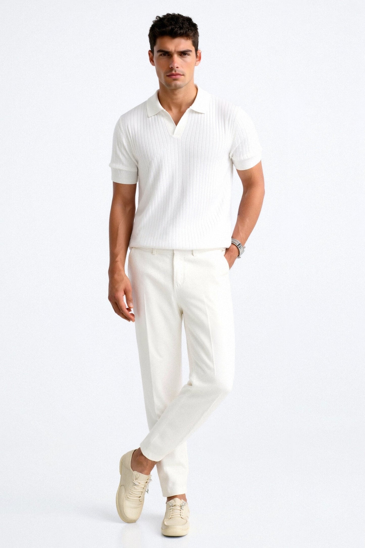 Chemise Polo Homme Manches Courtes Élégante et Classique