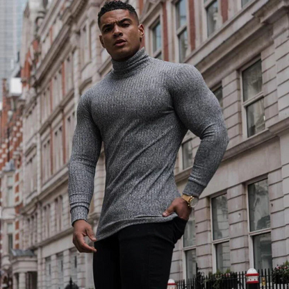 Pull Homme Col Roulé Élégant et Confortable