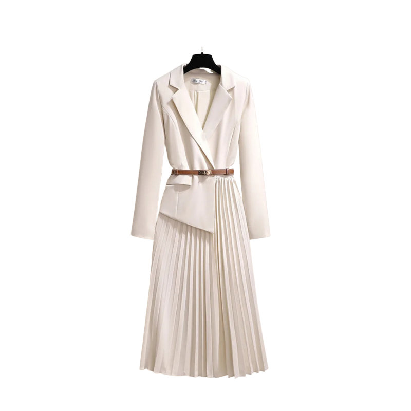 Robe Chic Plissée Manches Longues pour Femme - PanierRoyale