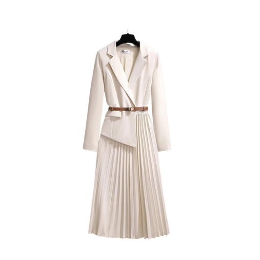 Robe Chic Plissée Manches Longues pour Femme - PanierRoyale