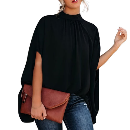 Blouse Féminine Élégante à Manches Volantes