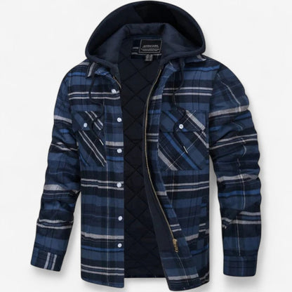 Veste Carreaux Élégante Manches Longues