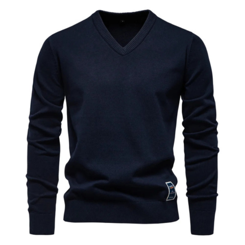 Pull Homme Col V en Laine Douce et Chaude