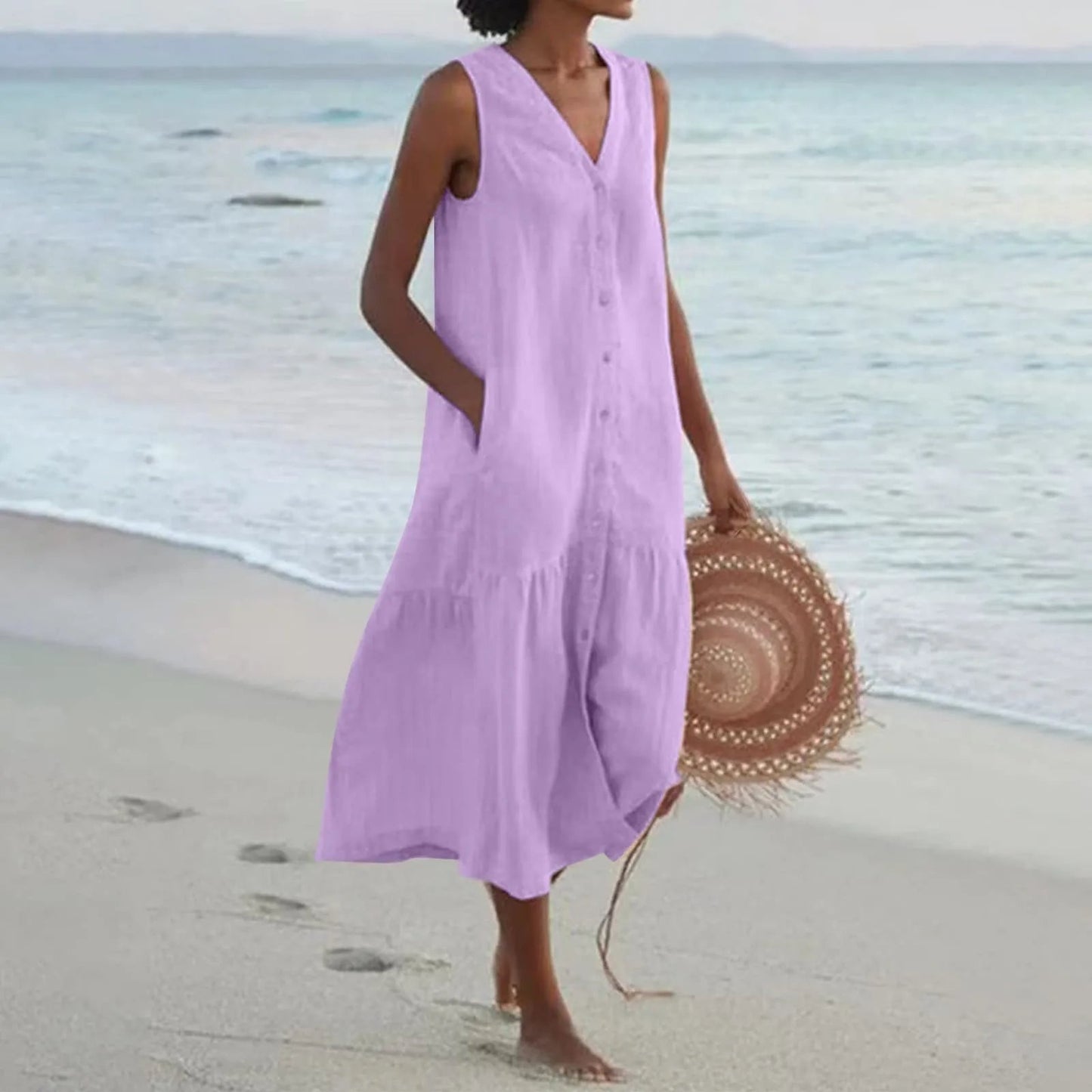Robe Été Chic en Dentelle pour Femme