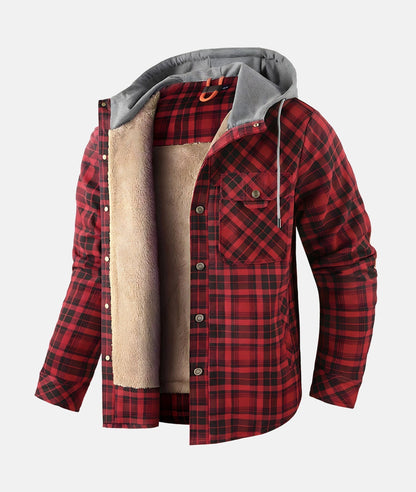 Blouson Hiver Homme avec Capuche et Doublure Polaire