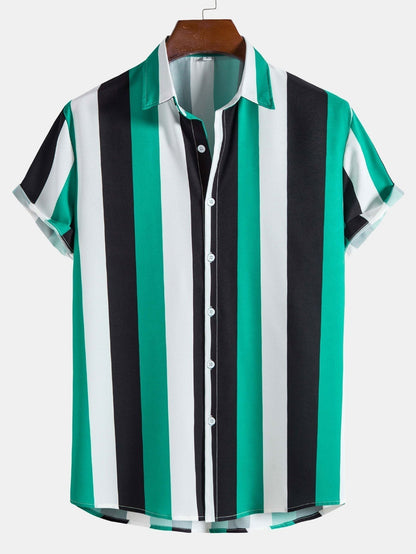 Chemise Homme à Rayures Droites Coton