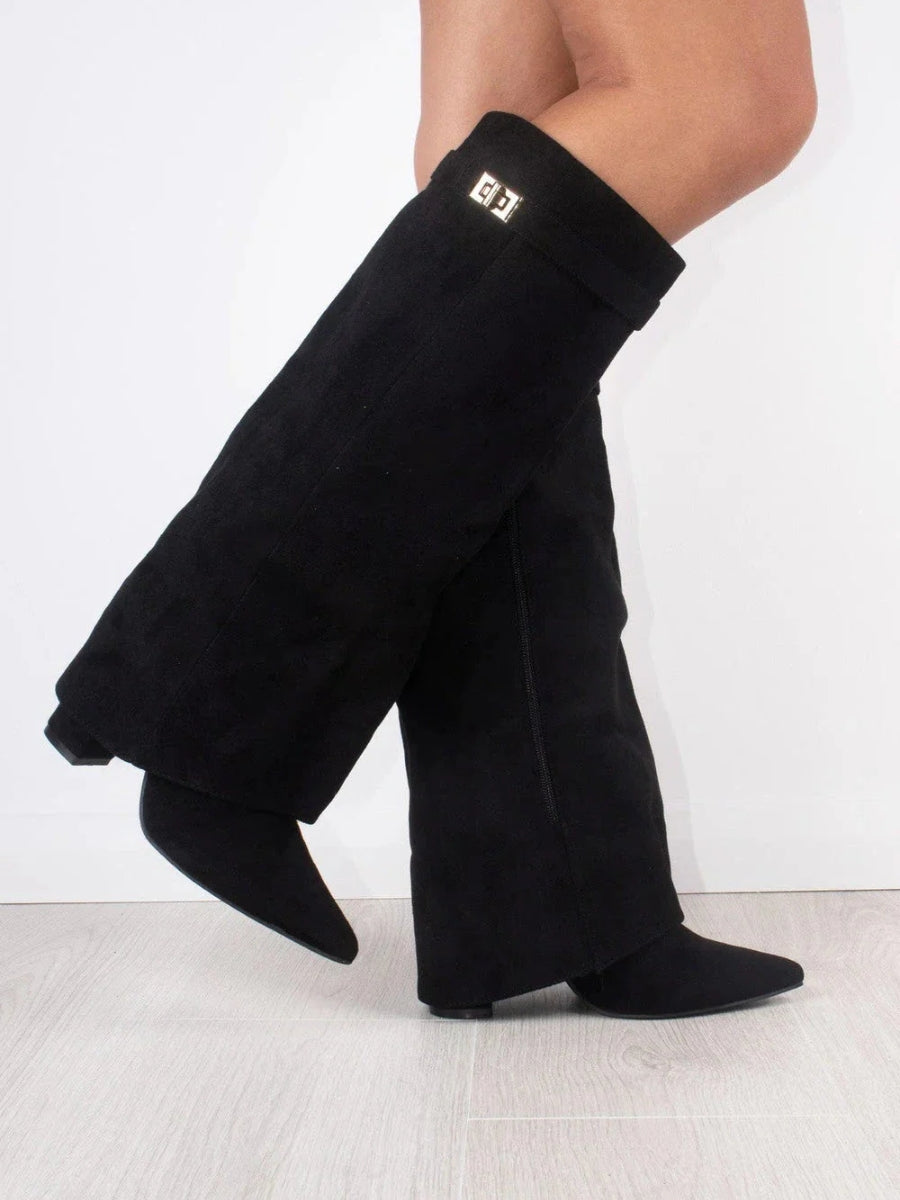 Bottes Femmes Hauts Mollets à Fermeture Éclair