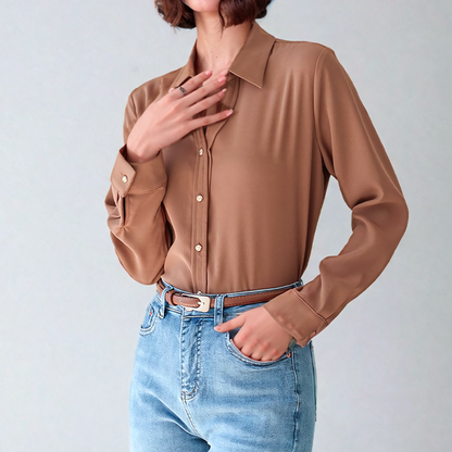 Chemise Femme Manches Longues Chic et Féminine