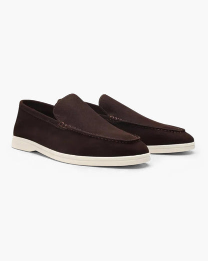 Mocassin en Cuir de Véritable Style Vintage pour Homme