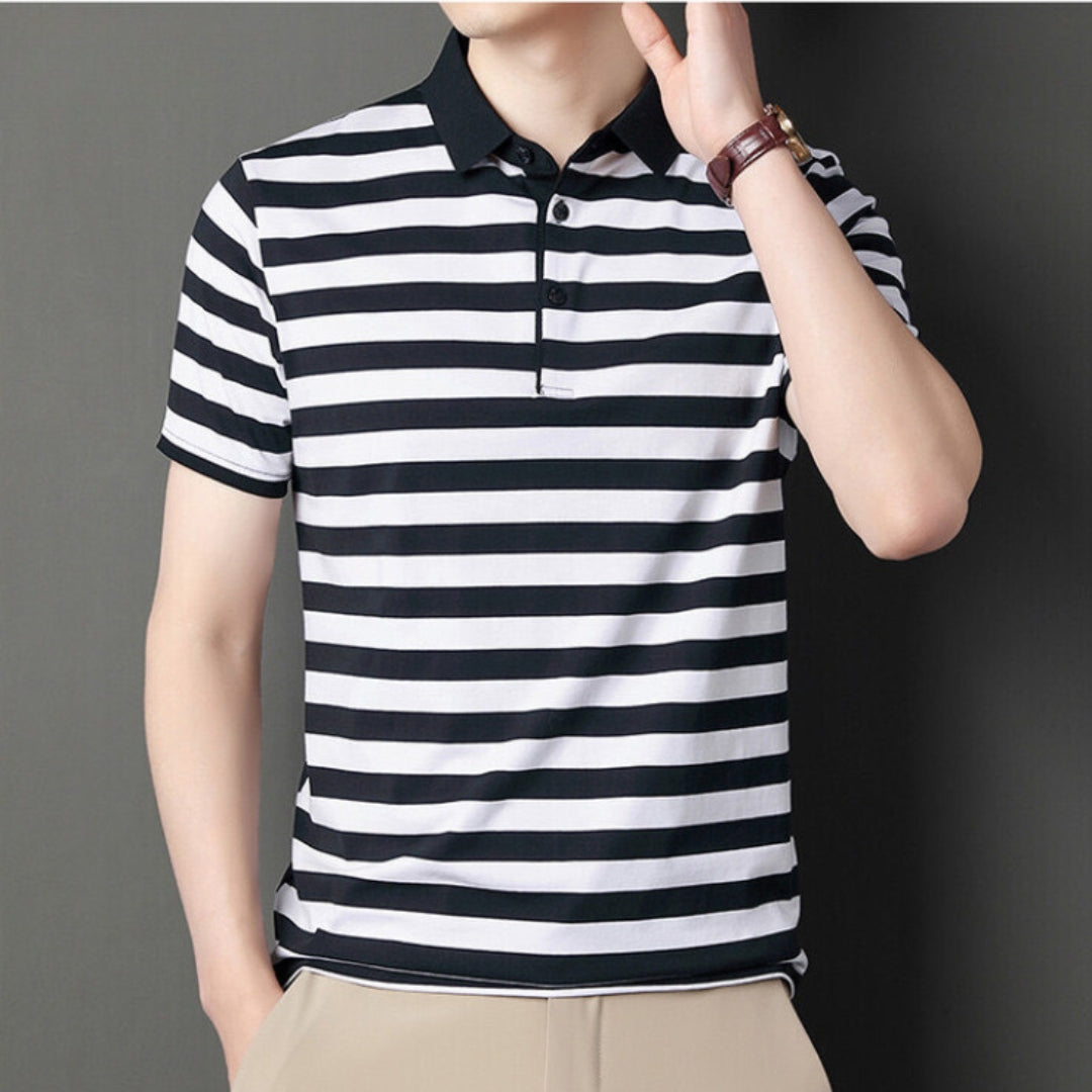 Chemise Polo Rayée Homme Classique