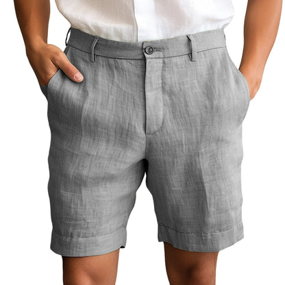 Pantalon Court Décontracté à Fermeture Éclair
