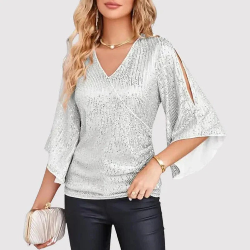 Veste Femme Détente Col en V Décontractée