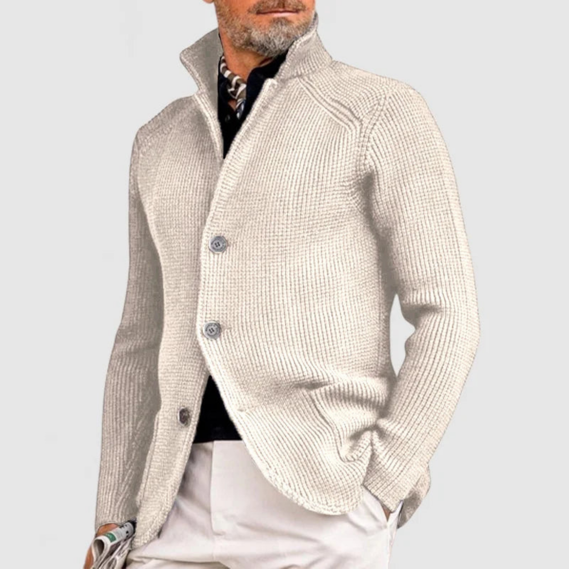 Veste Homme Tricotée Douce et Élégante pour Tous les Jours - PanierRoyale