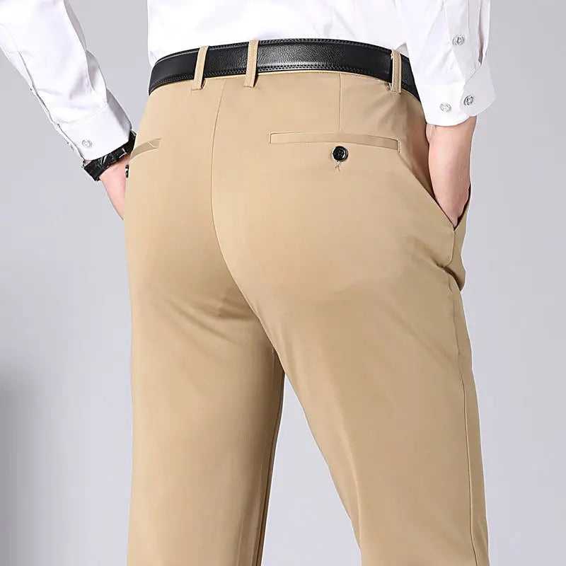 Pantalon Homme Élastique Taille Élégante
