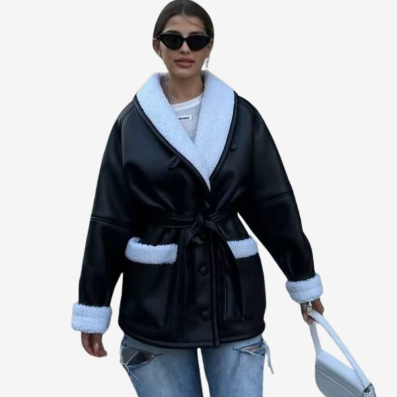 Manteau D'hiver Épais et Doux avec Capuchon et Poches - PanierRoyale