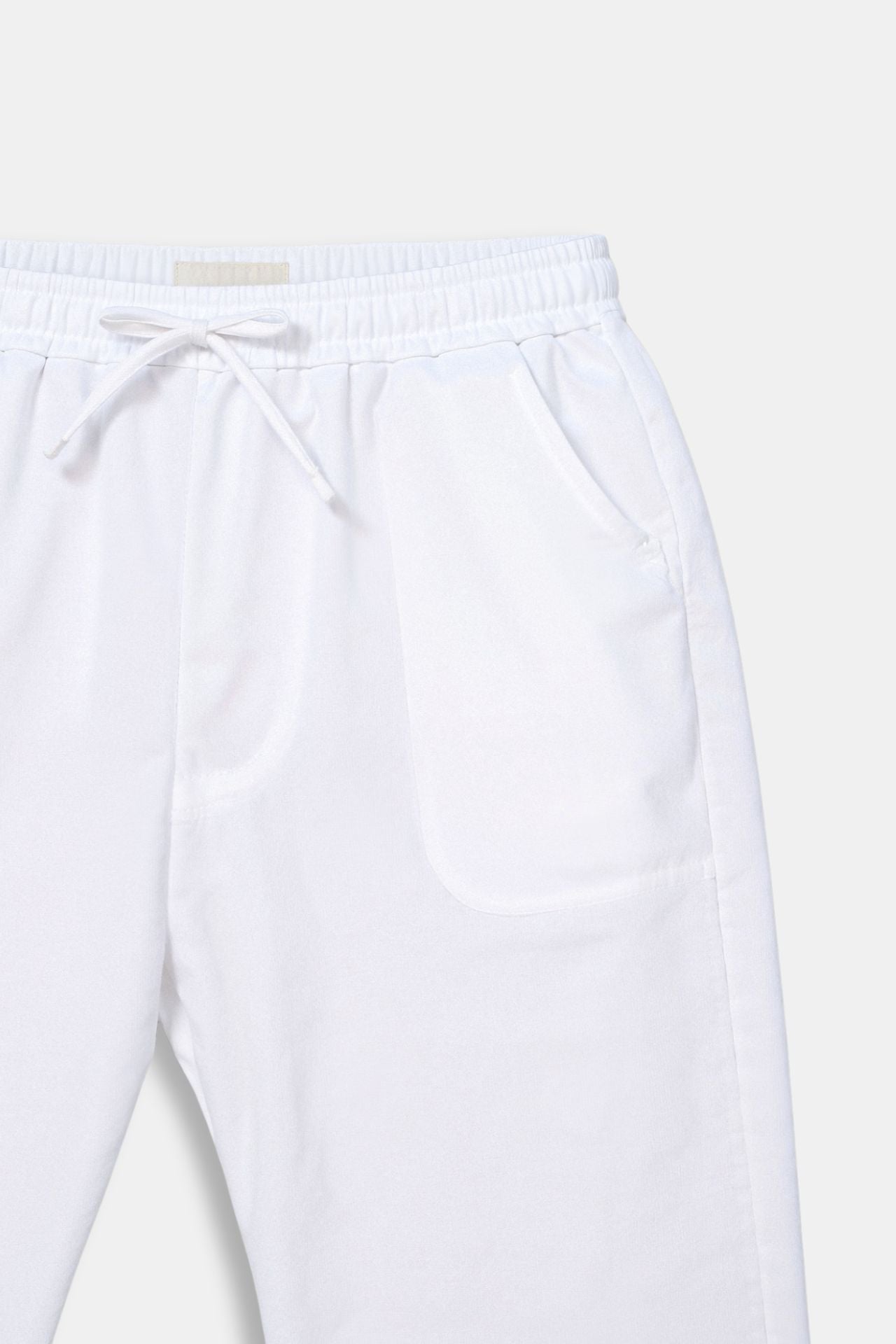 Pantalon de survêtement Homme Blanc avec Cordons de Serrage
