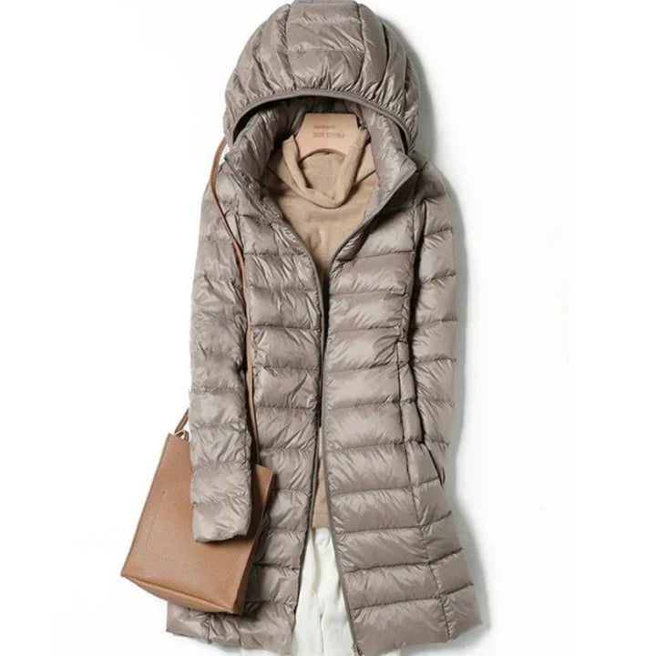 Manteau Hiver Femme Long à Capuchon Élégant