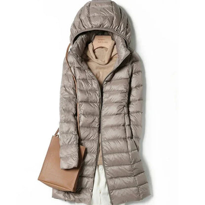 Manteau Hiver Femme Long à Capuchon Élégant