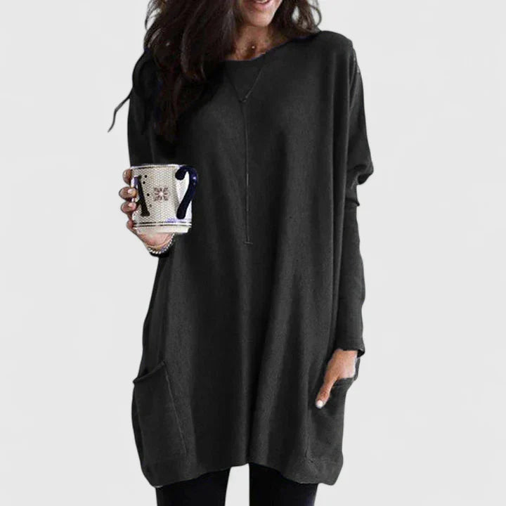 Robe Décontractée Femme à Manches Longues