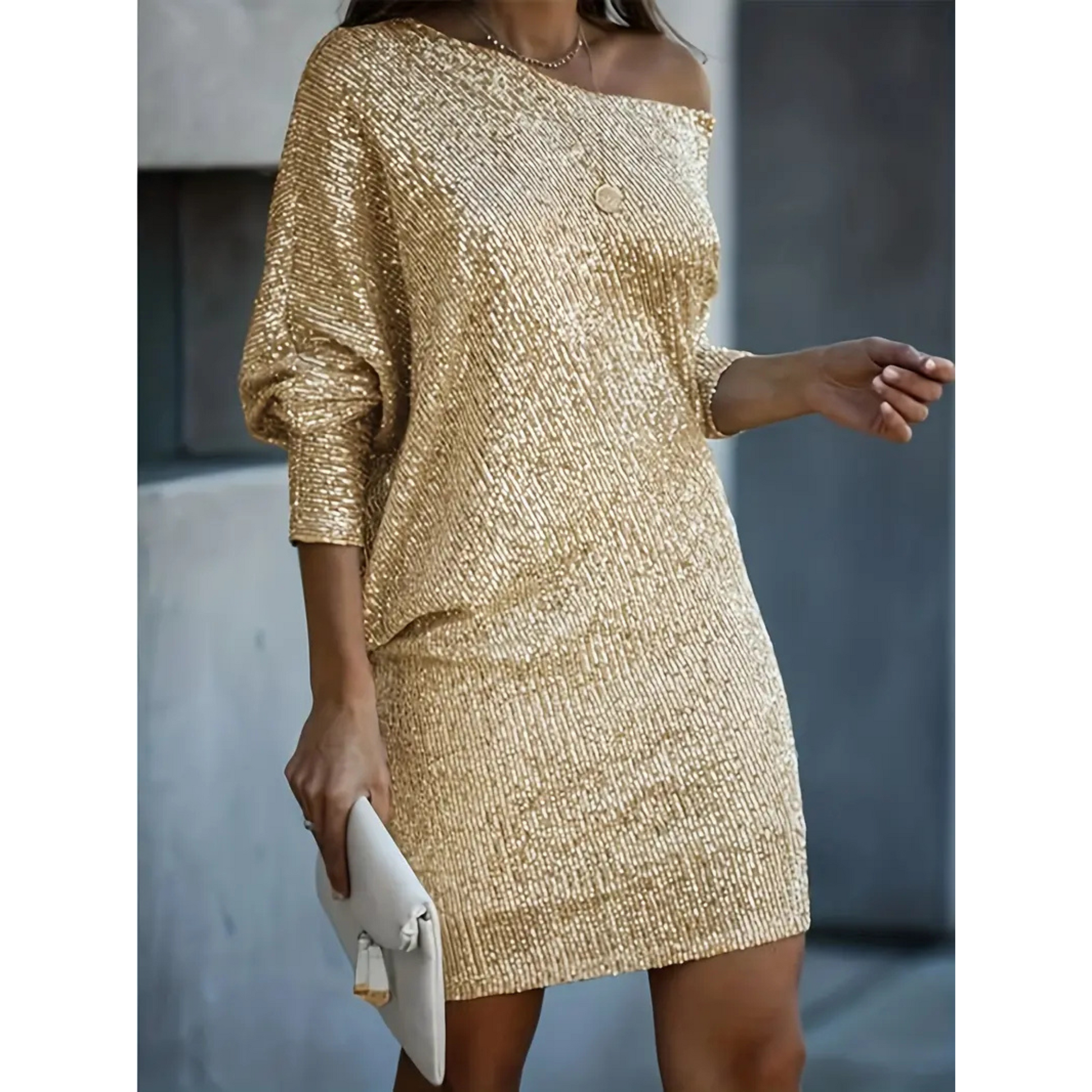Robe de Soirée Élégante à Paillettes - luxestyle