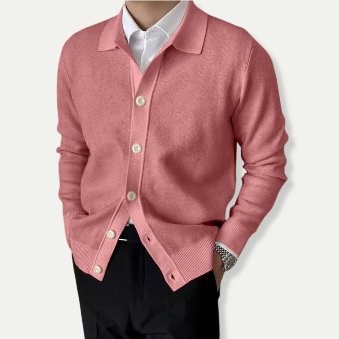 Cardigan Homme Classique Boutonné en Laine - PanierRoyale