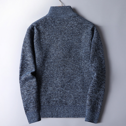 Pull Homme Molletonné à Fermeture Éclair