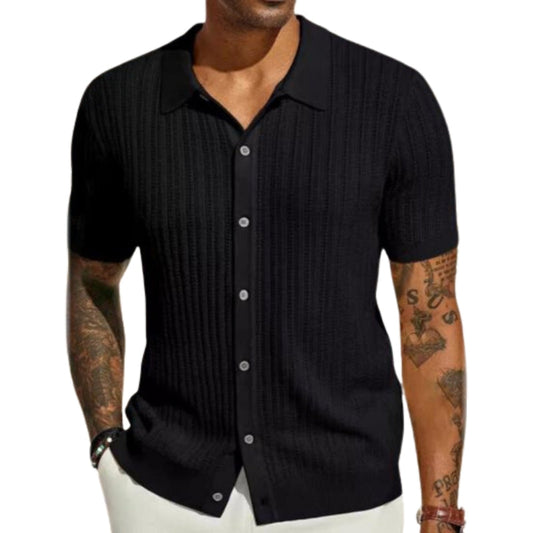 Chemise Homme Traditionnelle Col Revers Blanc - PanierRoyale