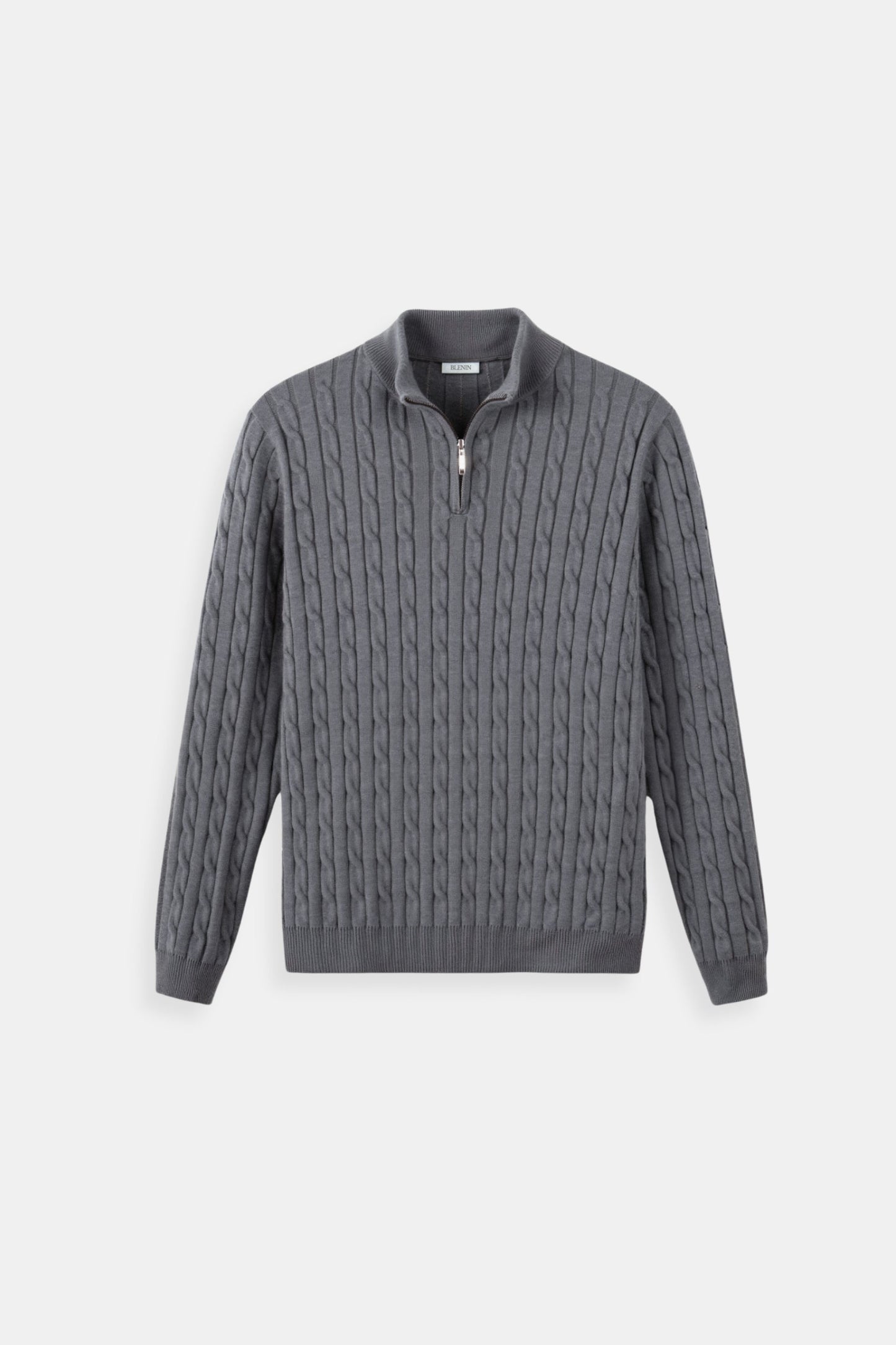 Pull à côtes zippé élégant pour homme