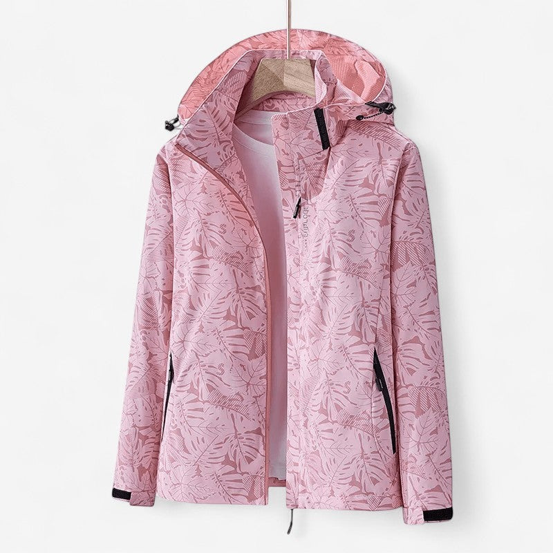 Veste Hiver à Capuche avec Manches Longues et Poches Réglables