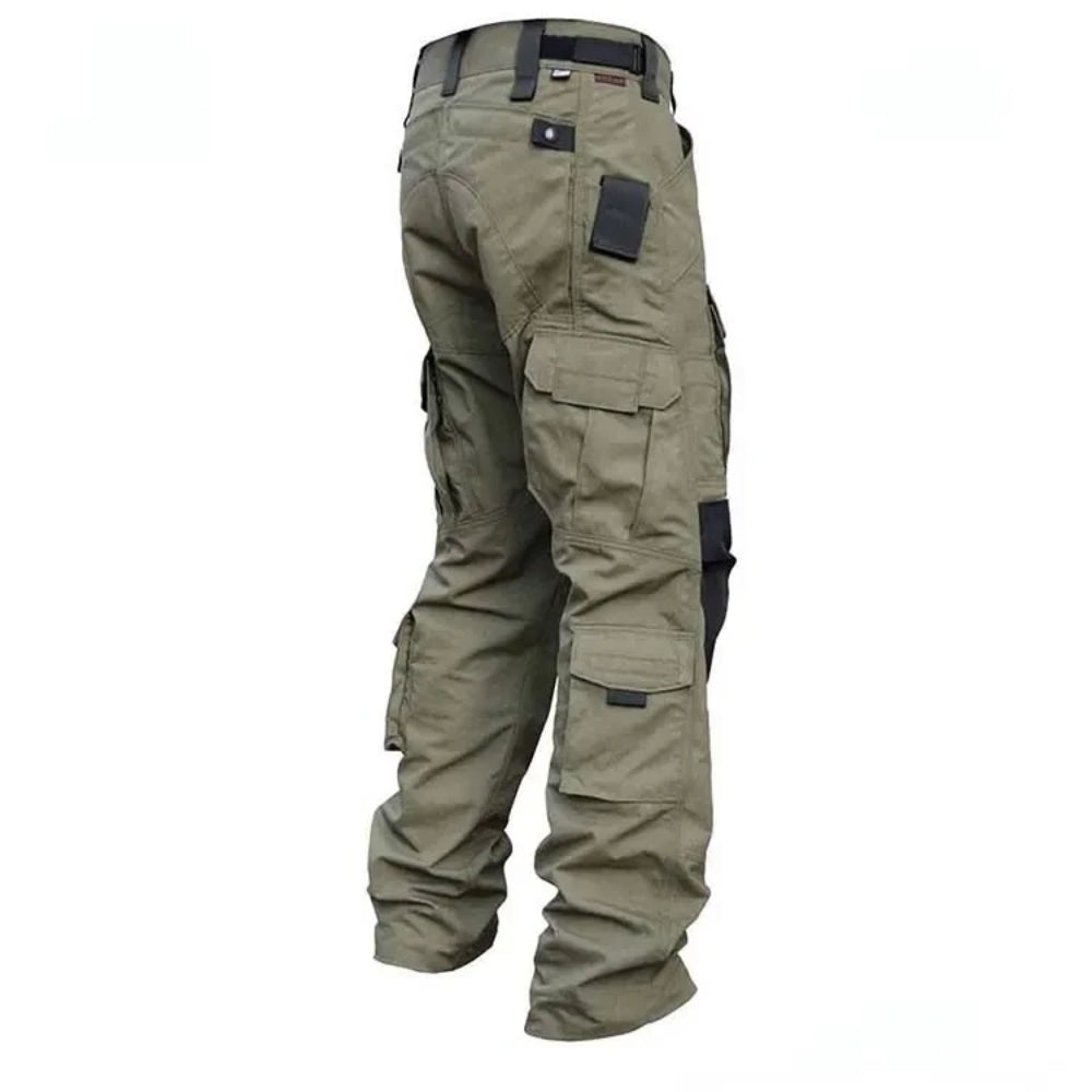 Pantalon Tactique avec Poches Multi-Directions et Ceinture Élastique - PanierRoyale