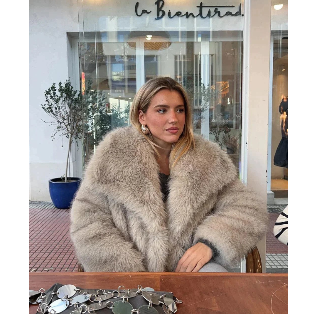 Manteau Hiver Femme Élégant et Doux - PanierRoyale