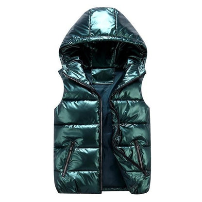 Gilet à capuche zippée mode hiver