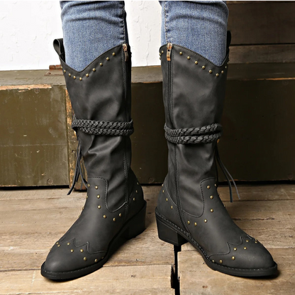 Bottes Country Féminines à Talons Hauts