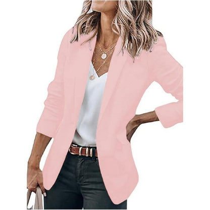 Blazer Femme Élégant Taille Fine