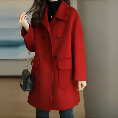 Manteau Femme Hiver Chic à Fermeture Boutons