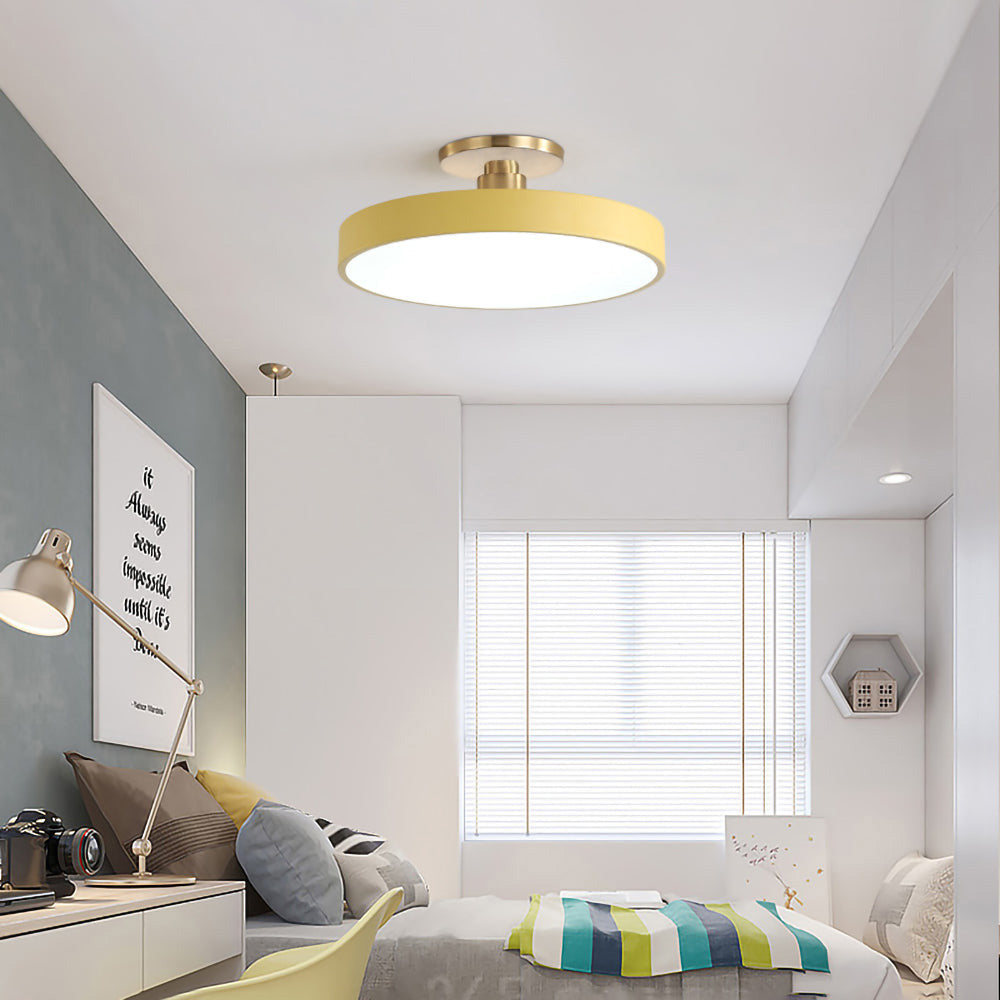 Lampe Plafond LED Or Moderne Élégante
