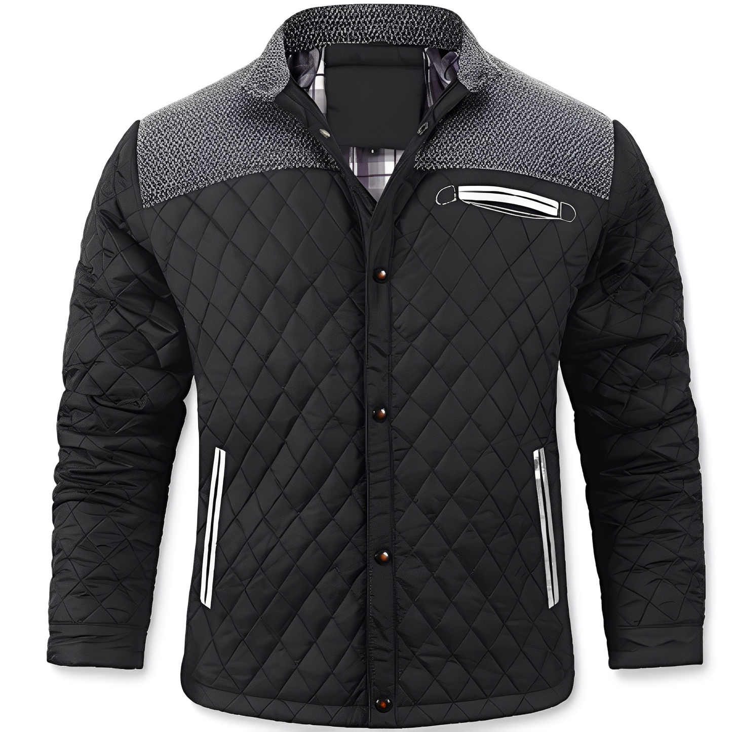 Veste Doudoune Hiver Homme avec Capuchon et Manches Longues