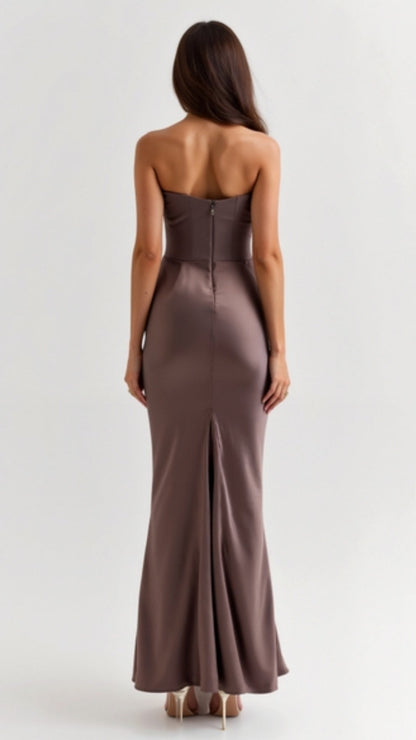 Robe de cérémonie femme longue pour invitées de mariage