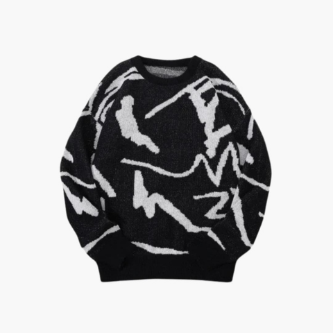 Pull Chaud Hiver en Laine Mélangée