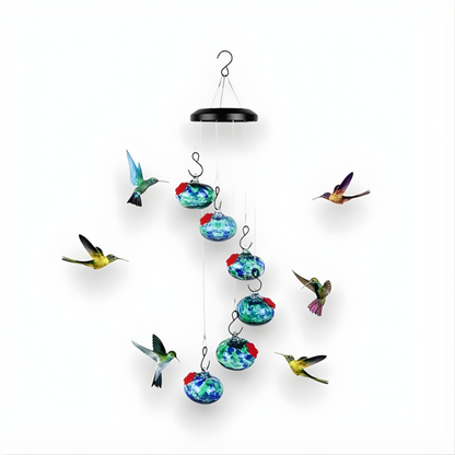 Mangeoire pour Oiseaux Colibri avec Sonnette pour Jardin