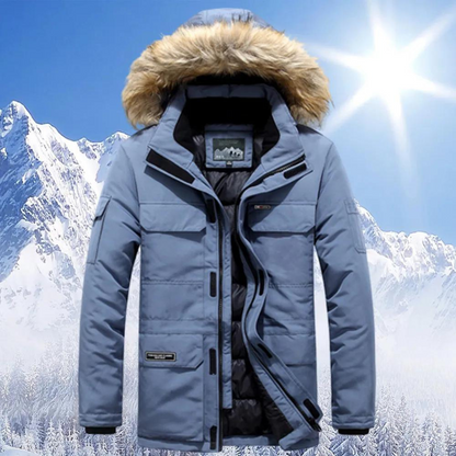 Parka Hiver Homme Capuche Amovible et Imperméable