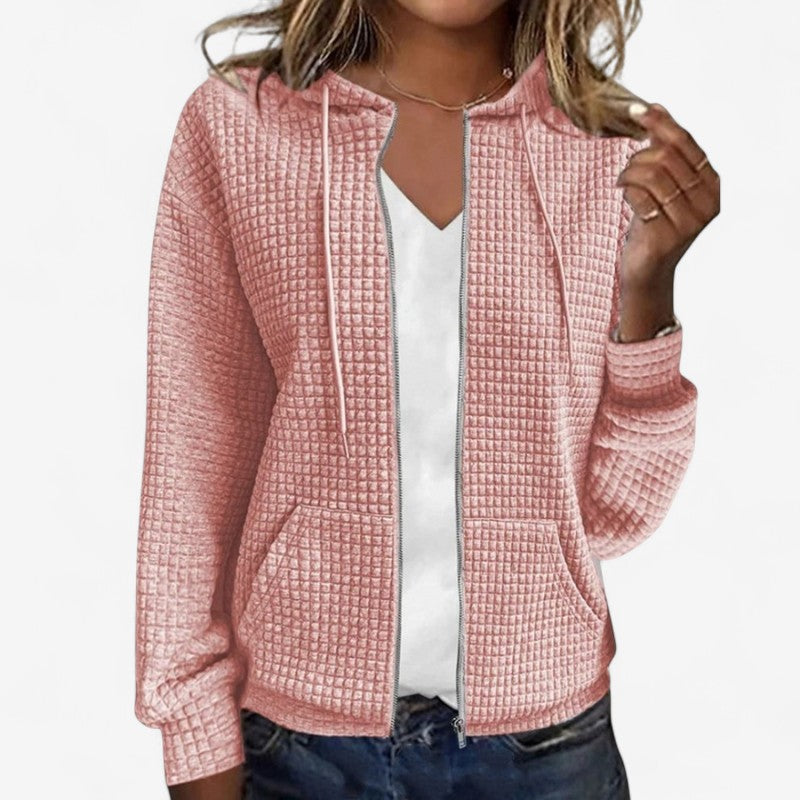 Veste femme longue imperméable à capuche