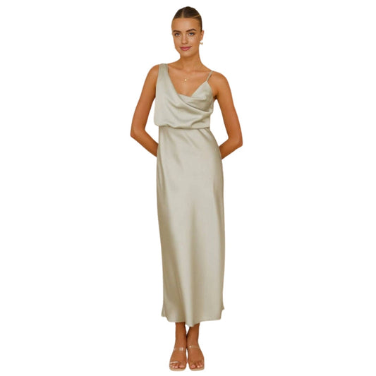 Robe Été Longue sans Manches en Lin avec Bretelles Ajustables - PanierRoyale