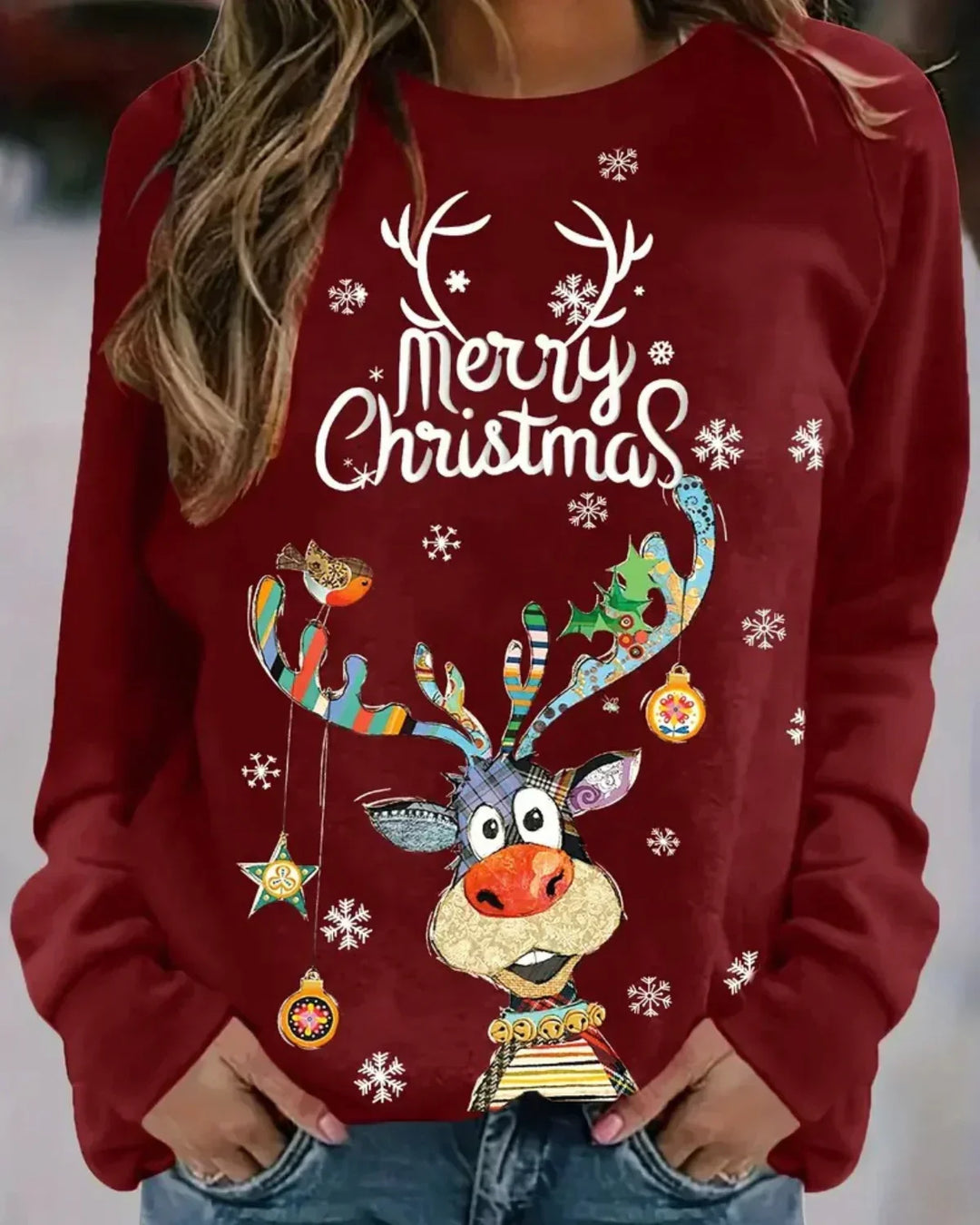 Pull de Noël Manches Longues - vue 5