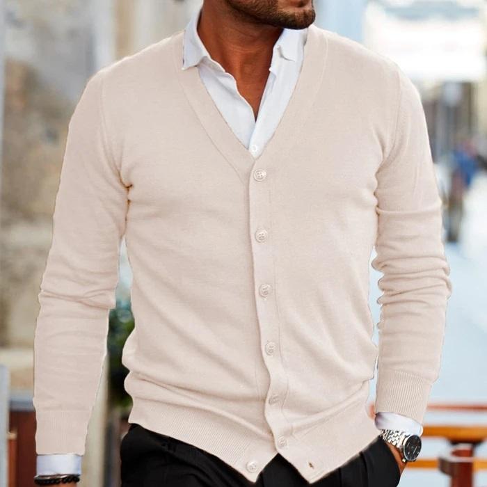 Cardigan Femme Élégant V Décolleté Boutons